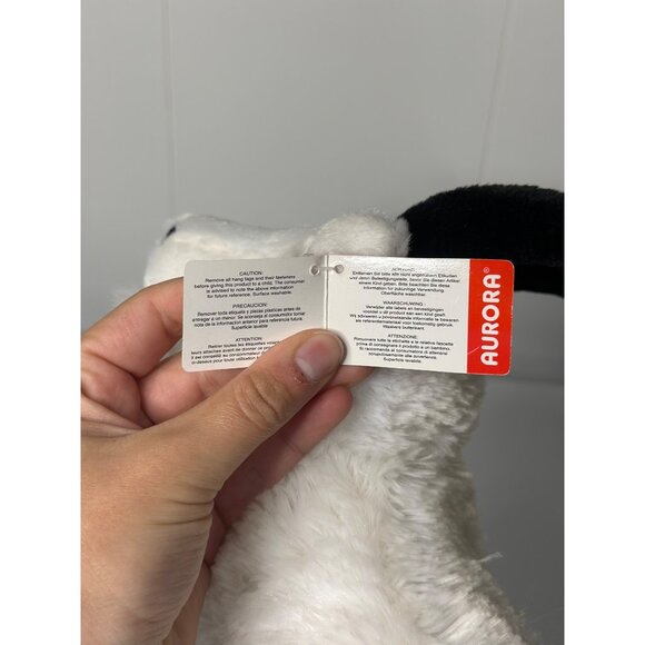 VTG Aurora Gifts of Smile Goat Plush Realistic Stuffed Animal Toy White Black - Picture 6 of 6